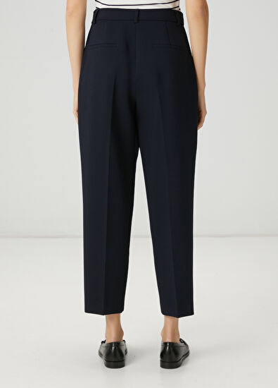 Beymen Club Lacivert Pileli Havuç Pantolon - 4