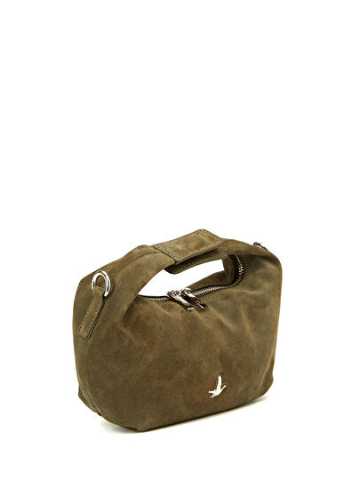 Beymen Club Khaki Women's Leather Crossbody Bag - 3