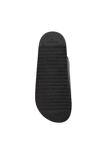 AllSaints Vex Black Men's Leather Slippers - 5