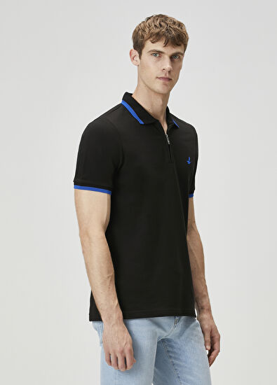 Beymen Club Black Sax Polo T-Shirt - 3