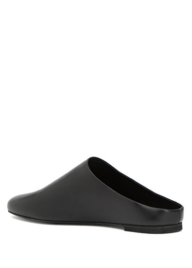 Beymen Club Black Women's Leather Slippers - 3