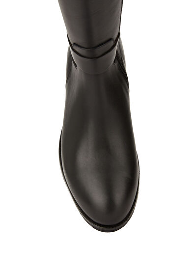 Siyah Kadın Deri Çizme - Görsel 6