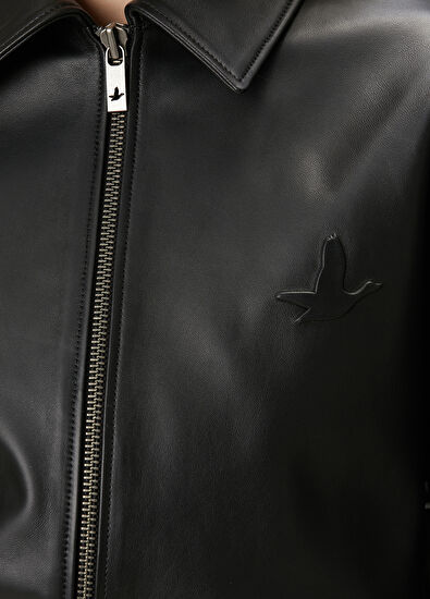 Beymen Club Black Crop Leather Jacket - 6