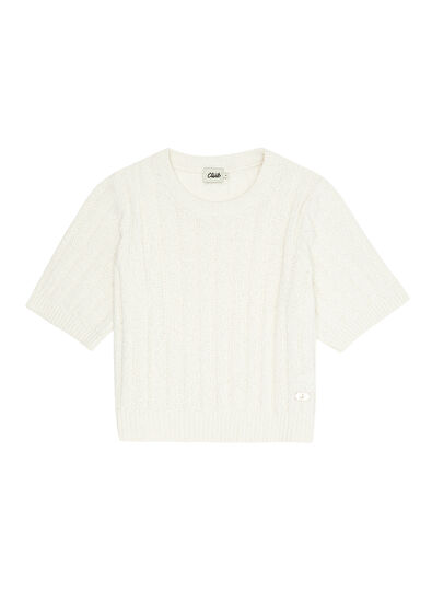 Beymen Club Off White Short Sleeve Sweater - 7