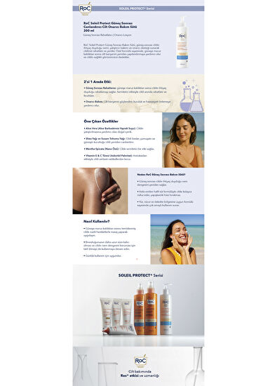 Roc Refreshing Skin Restoring Milk After Sun Relaxing Body Care Milk 200 ml  - 7