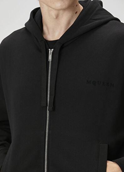 Alexander McQueen Black Hooded Sweatshirt - 5