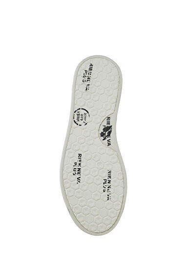 Bella Siyah Beyaz Kadın Deri Sneaker - Görsel 7