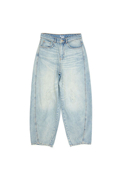 Beymen Club Mavi Oversize Jean Pantolon - 7