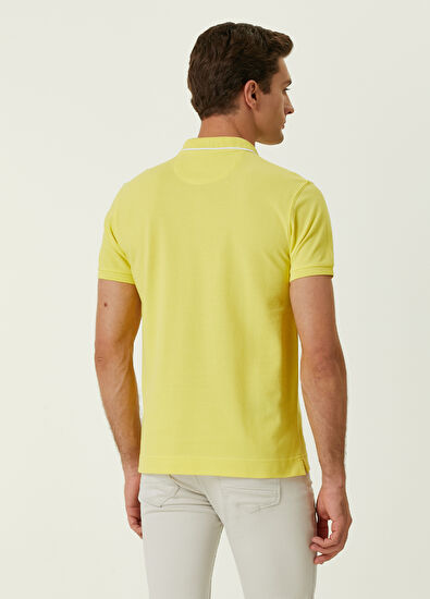 Beymen Club Slim Fit Sarı Polo Yaka Pike T-shirt - 4