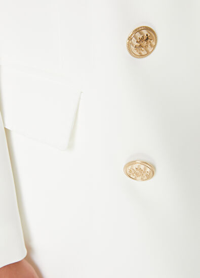 Beymen Club White Gold Double-Breasted Blazer - 5