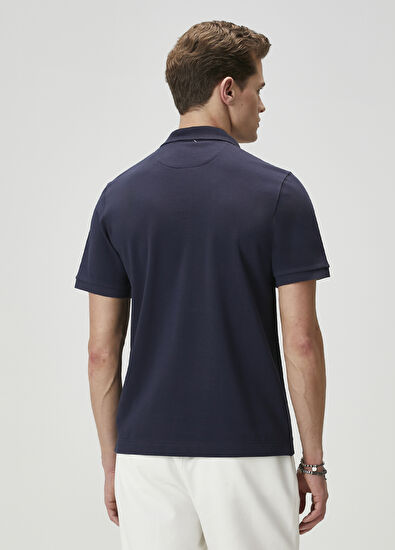 Beymen Club Comfort Fit Navy Blue Polo T-Shirt - 5