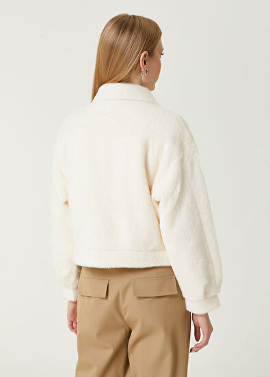 Beymen Club Off-White Short Trucker Jacket - 6