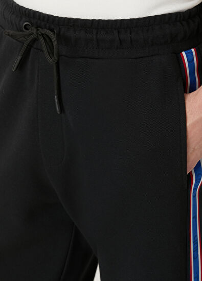 Beymen Club Black Color Stripe Detailed Sweatpants - 4