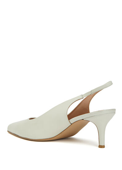 Beymen Club Ecru Women's Leather Pump - 3