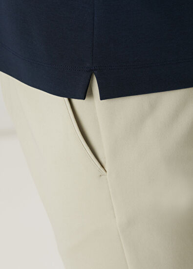 Beymen Club Navy Blue Slim Fit Rope Detail Polo T-Shirt - 7