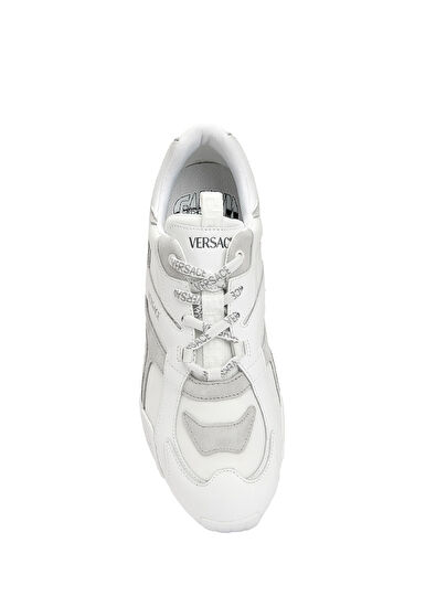 Versace Galaxia White Mens Leather Sneakers - 4