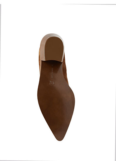 Kahverengi Kadın Süet Bot - Görsel 6