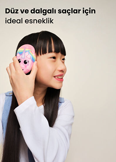 Tangle Teezer Original Mini Rainbow The Unicorn Patterned Kids Hairbrush - 3