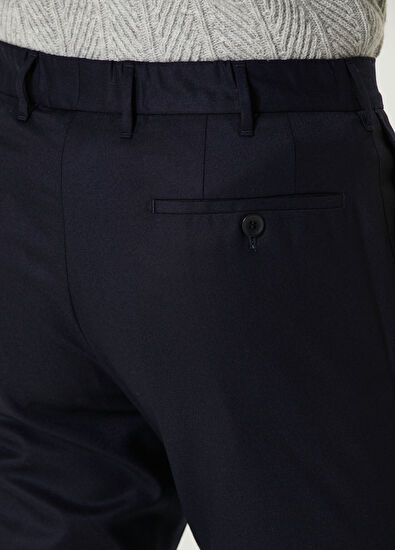 Rota Lacivert Yün Pantolon - 5