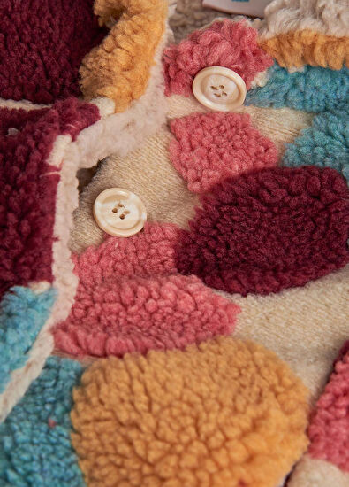 Boboli Patterned Girls' Coats - 4