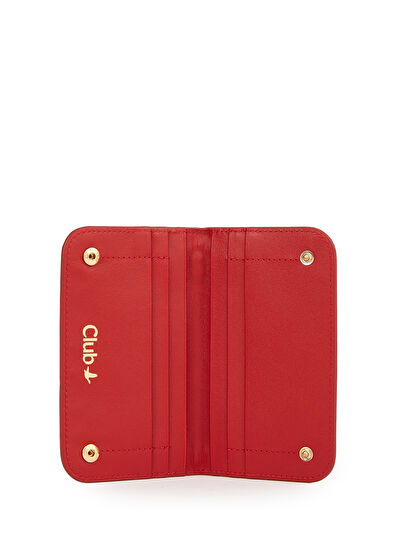 Beymen Club Kırmızı Kadın Deri Cüzdan - 4
