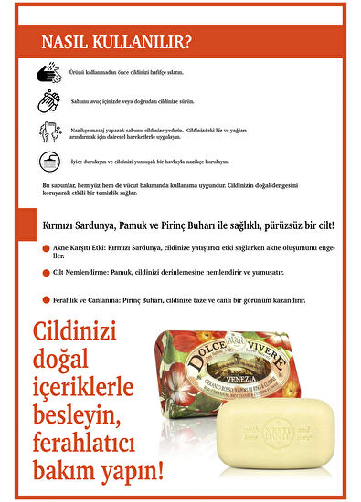 Nesti Dante Dolce Vivere Venezia Vegan Sabun 250 gr - 4