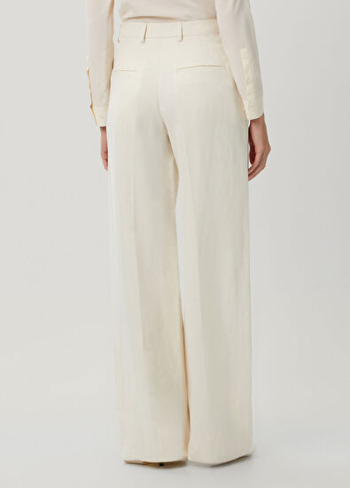 Retori Krem Keten Pantolon - 5