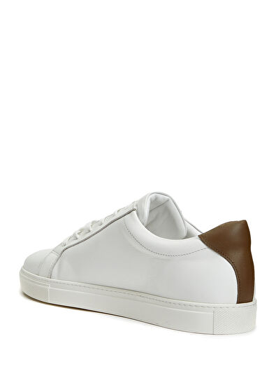 Beymen Club Beyaz Kaz Baskılı Erkek Deri Sneaker - 3