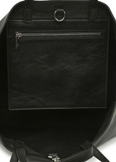 Beymen Club Siyah Kadın Deri Alışveriş Çantası - 5