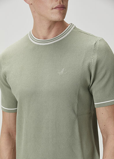 Beymen Club Çağla Petek Örgü Dokulu Kısa Kollu Kazak - 6