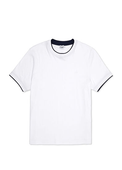 Beymen Club White Contrast Garni Detailed T-Shirt - 7