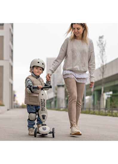 Scoot And Ride Açık Gri Dizlik ve Dirseklik Koruyucu Çocuk Scooter Aksesuarı  - 6