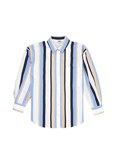 Beymen Club Koyu Mavi Oversize Gömlek - 7