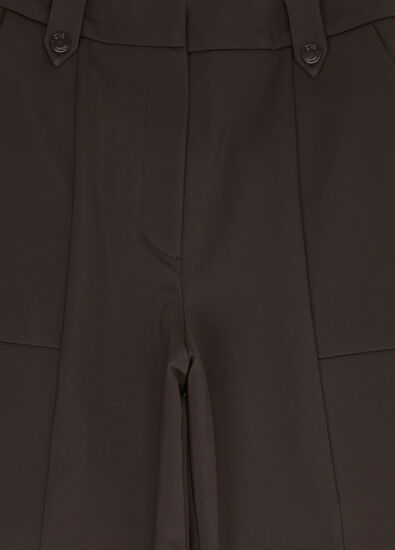 Beymen Club Kahverengi Paçası Apoletli Scuba Jogger Pantolon - 5