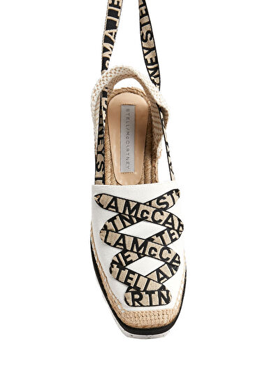 Beyaz Organik Pamuk Kadın Espadril - Görsel 5