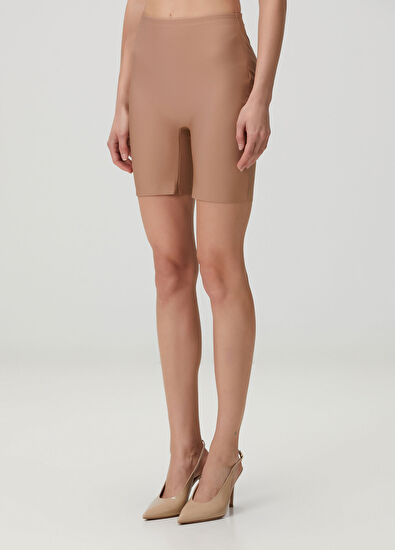 Butt Enchancing Kahverengi Şort - Görsel 4