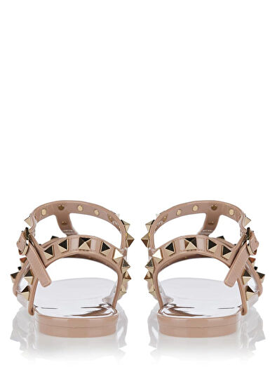 Rockstud Pudra Kadın Sandalet - Görsel 4