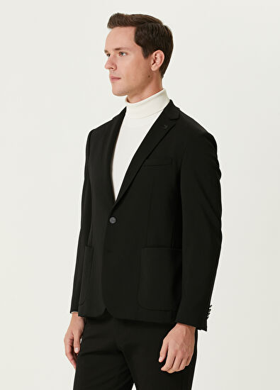 Beymen Club Siyah Örme Blazer - 4