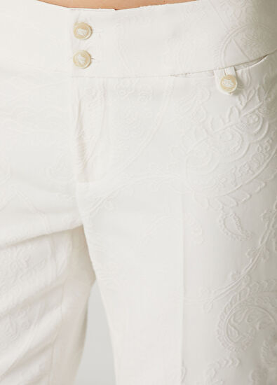 Etro Cream Print Trousers - 5