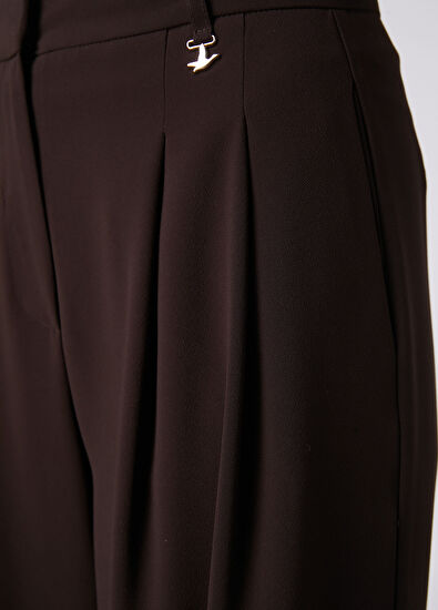 Beymen Club Brown Crepe Palazzo Pants - 6