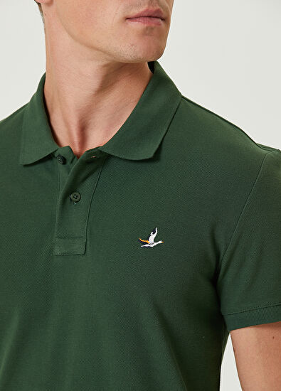Beymen Club Slim Fit Yeşil Polo Yaka T-shirt - 5