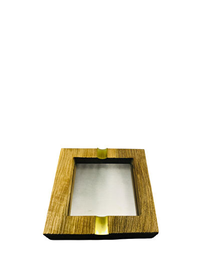 Woodstory Design Cigar Ashtray With Brown Membrane - 6