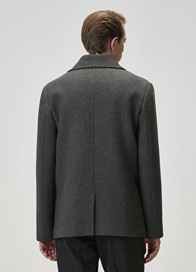 Beymen Club Khaki Double-Breasted Coat - 5