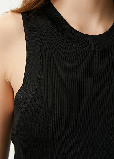 Beymen Club Black flush basic knitwear tank top - 6