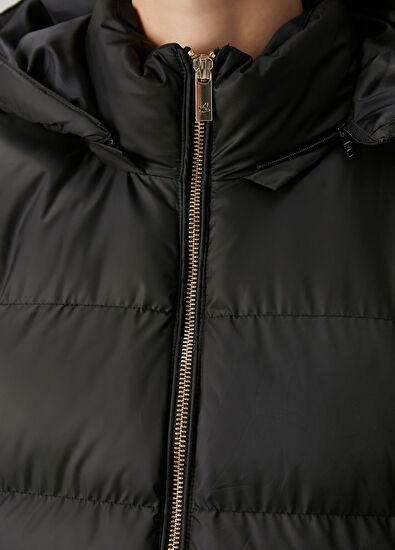 Beymen Club Black Hooded Puffer Vest - 5
