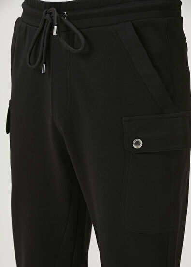 Michael Kors Siyah Beli Kordonlu Kargo Eşofman Altı - 4