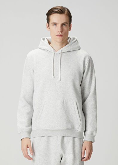 Skims Classic Light Grey Hoodie - 3