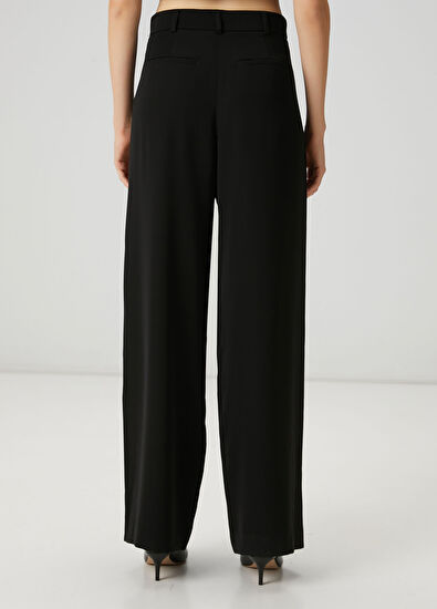 Beymen Club Black Double Pleated Palazzo Trousers - 6