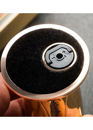 Lubinski Yeni Stil Gunmetal Tek Torch Masa Tipi Puro Çakmağı  - 3