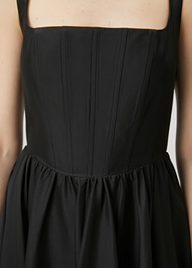 Beymen Club Black Maxi Taffeta Dress - 6